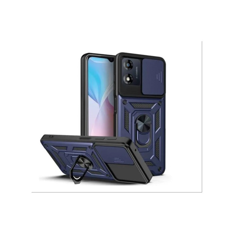 FUNDA CON ANILLO & MICA MOTOROLA E13