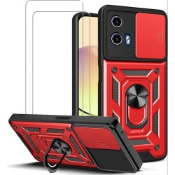FUNDA CON ANILLO & MICA MOTOROLA G04