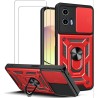 FUNDA CON ANILLO & MICA MOTOROLA G04S