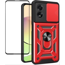 FUNDA CON ANILLO & MICA OPPO A38